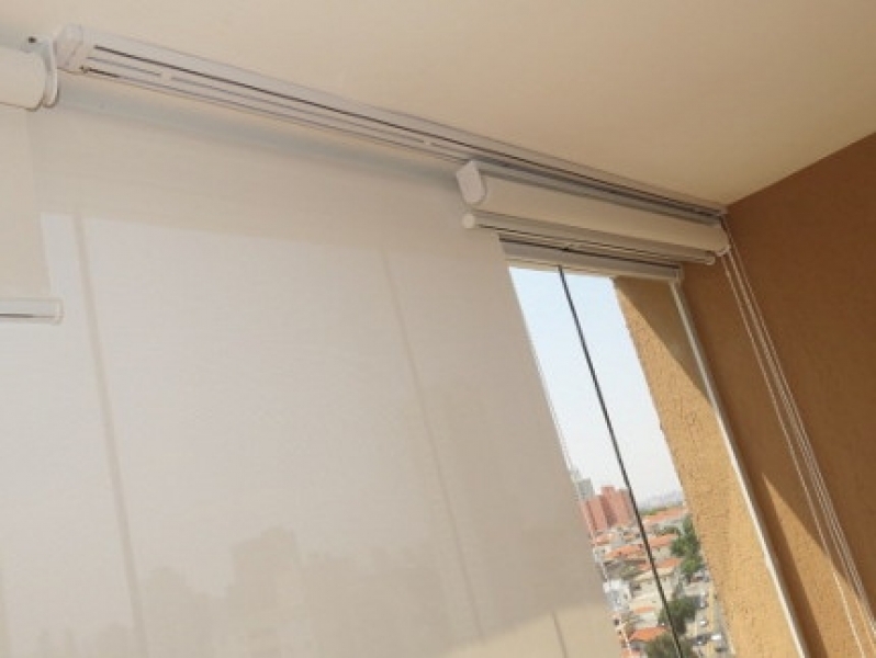 Cortina Rolo com Trilho Deslizante Preço Moema - Cortina Rolo Hunter Douglas