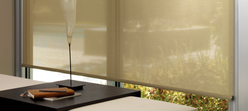 Cortina Rolo Hunter Douglas Preço Jabaquara - Cortina Rolo com Guia Lateral