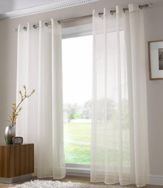 Cortinas de Voil Zona Leste - Cortina de Voil para Sala