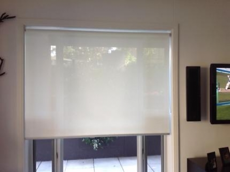 Cortinas Rolô Transparentes Jardim Orly - Cortina Rolô com Bandô