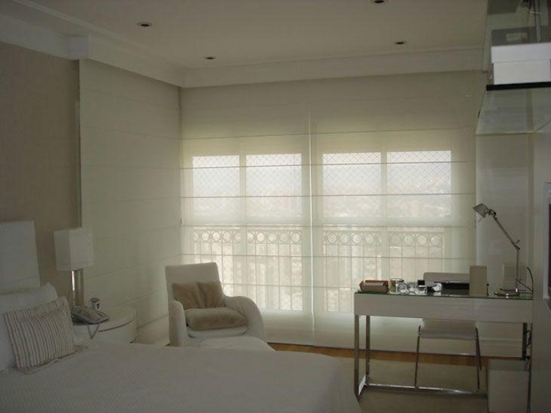 Cortinas Romana com Voil Interlagos - Cortina Romana Luxaflex