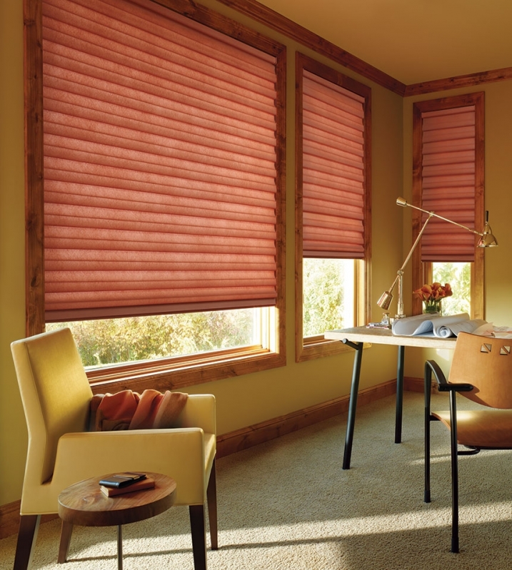 Cortinas Romana Escritórios Jardim Paulistano - Cortina Romana Luxaflex