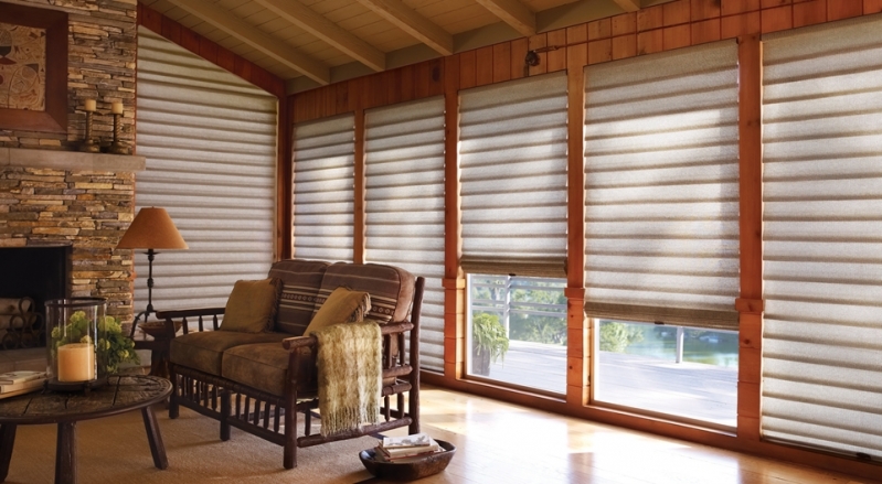 Instalação de Cortina Romana Hunter Douglas Zona Oeste - Cortina Romana para Quarto